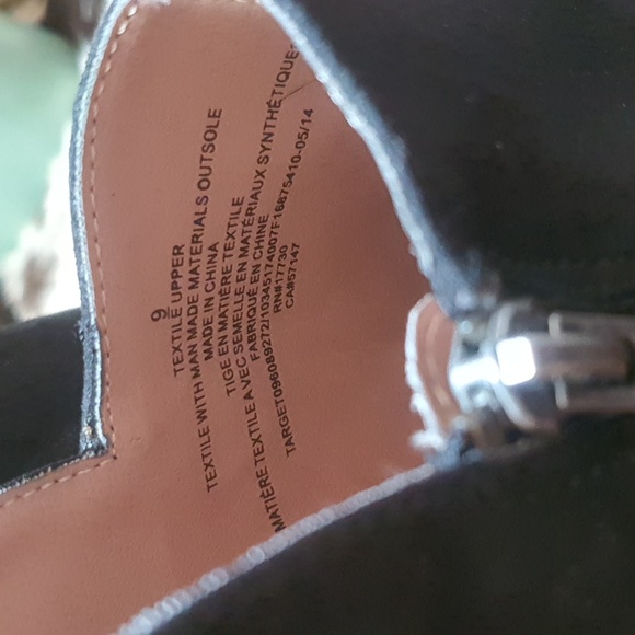 Mossimo Black High Heel Booties - Picture 7 of 8